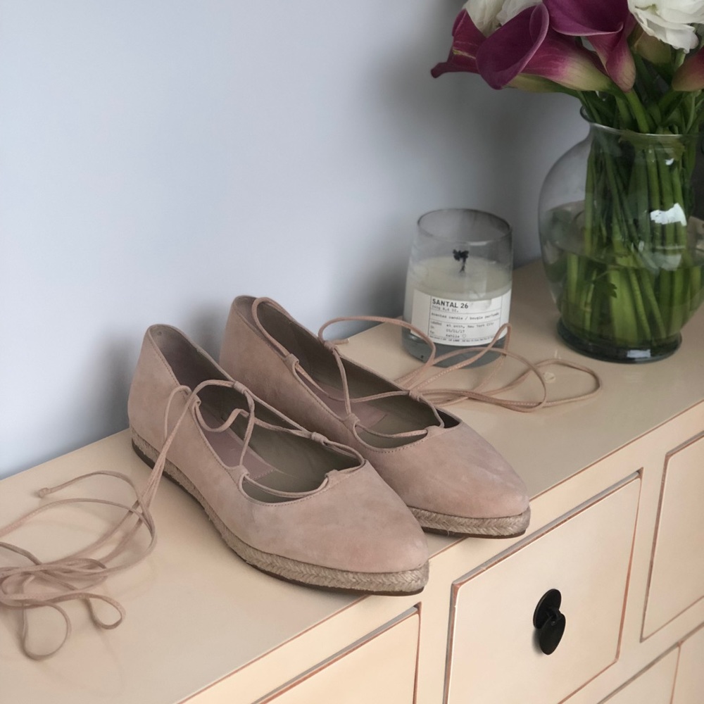 Michael Kors Collection suede lace-up espadrilles